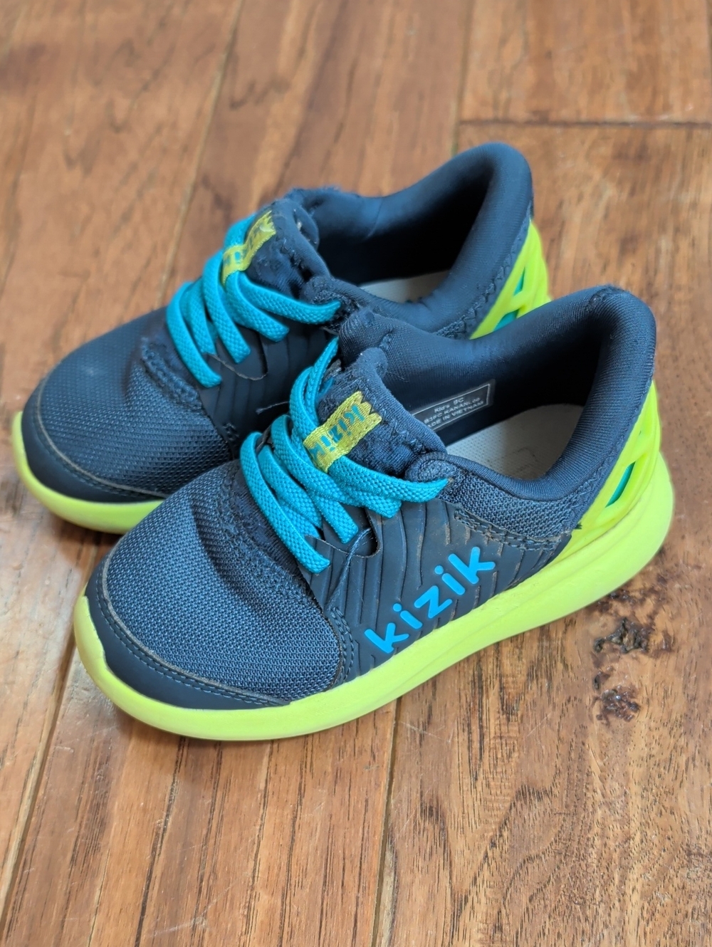 Kizik Anaheim Blue Energy Slip On Hands Free kids' athletic sneakers